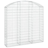 Arched Gabion Basket 150x30x140/160 cm Galvanised Iron