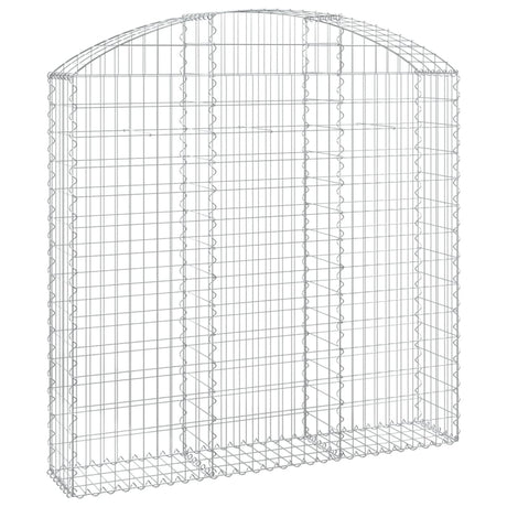 Arched Gabion Basket 150x30x140/160 cm Galvanised Iron