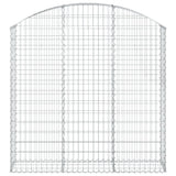 Arched Gabion Basket 150x30x140/160 cm Galvanised Iron