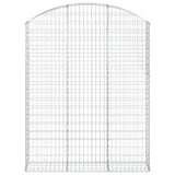 Arched Gabion Basket 150x30x180/200 cm Galvanised Iron