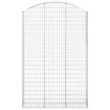Arched Gabion Basket 150x30x220/240 cm Galvanised Iron