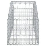 Arched Gabion Basket 150x50x40/60 cm Galvanised Iron