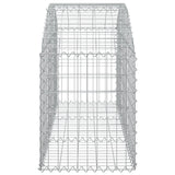 Arched Gabion Basket 150x50x60/80 cm Galvanised Iron