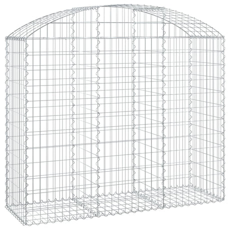 Arched Gabion Basket 150x50x120/140 cm Galvanised Iron