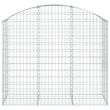 Arched Gabion Basket 150x50x120/140 cm Galvanised Iron
