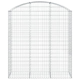 Arched Gabion Basket 150x50x160/180 cm Galvanised Iron