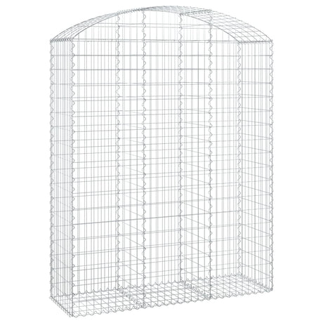 Arched Gabion Basket 150x50x180/200 cm Galvanised Iron