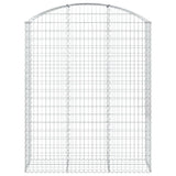 Arched Gabion Basket 150x50x180/200 cm Galvanised Iron