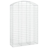 Arched Gabion Basket 150x50x220/240 cm Galvanised Iron