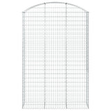 Arched Gabion Basket 150x50x220/240 cm Galvanised Iron