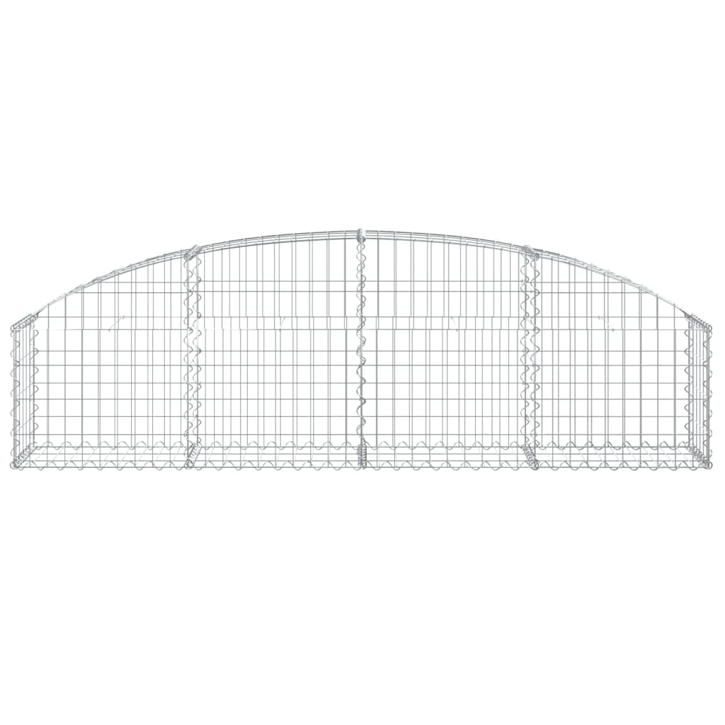Arched Gabion Basket 200x30x40/60 cm Galvanised Iron