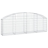 Arched Gabion Basket 200x30x60/80 cm Galvanised Iron