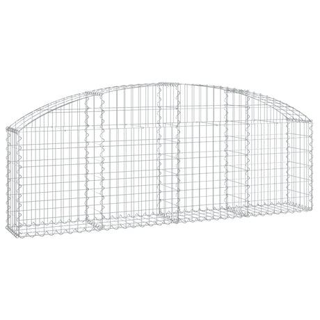 Arched Gabion Basket 200x30x60/80 cm Galvanised Iron