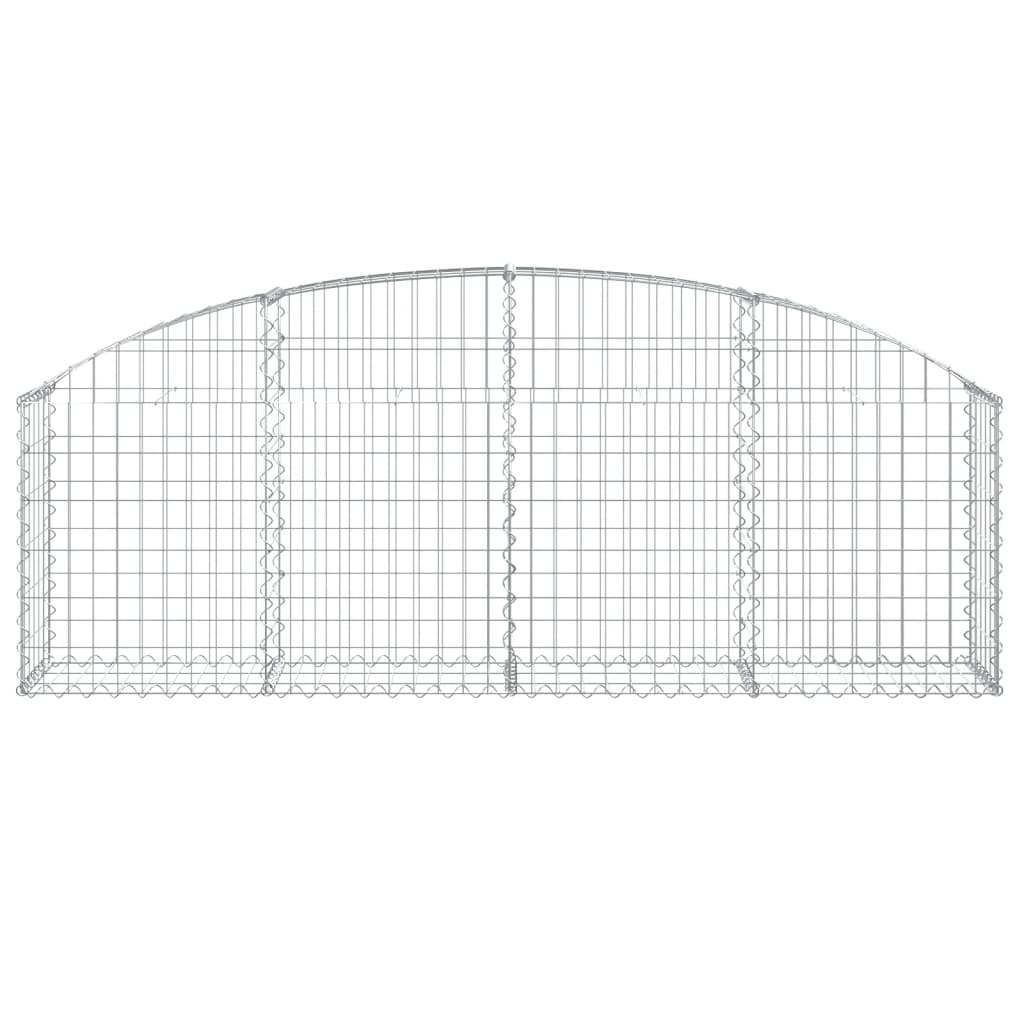 Arched Gabion Basket 200x30x60/80 cm Galvanised Iron