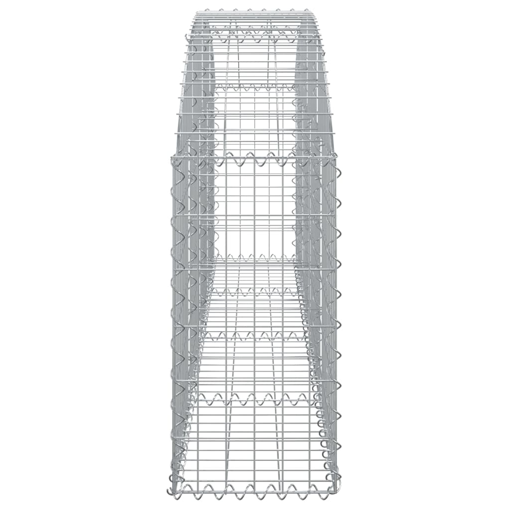 Arched Gabion Basket 200x30x60/80 cm Galvanised Iron