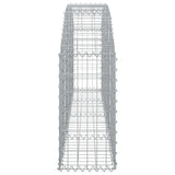 Arched Gabion Basket 200x30x60/80 cm Galvanised Iron