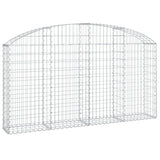 Arched Gabion Basket 200x30x100/120 cm Galvanised Iron