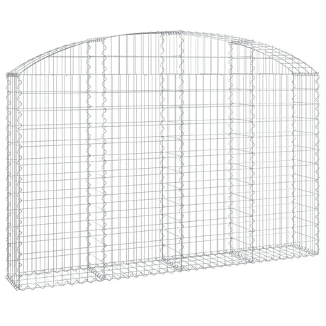 Arched Gabion Basket 200x30x120/140 cm Galvanised Iron