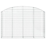 Arched Gabion Basket 200x30x120/140 cm Galvanised Iron
