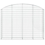 Arched Gabion Basket 200x30x140/160 cm Galvanised Iron