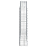 Arched Gabion Basket 200x30x140/160 cm Galvanised Iron