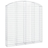 Arched Gabion Basket 200x30x200/220 cm Galvanised Iron