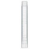 Arched Gabion Basket 200x30x200/220 cm Galvanised Iron