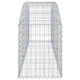 Arched Gabion Basket 200x50x60/80 cm Galvanised Iron