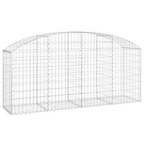Arched Gabion Basket 200x50x80/100 cm Galvanised Iron