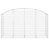 Arched Gabion Basket 200x50x100/120 cm Galvanised Iron