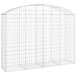 Arched Gabion Basket 200x50x140/160 cm Galvanised Iron