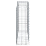 Arched Gabion Basket 200x50x140/160 cm Galvanised Iron