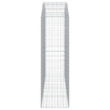 Arched Gabion Basket 200x50x160/180 cm Galvanised Iron