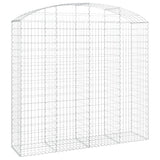 Arched Gabion Basket 200x50x180/200 cm Galvanised Iron