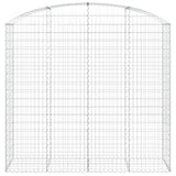 Arched Gabion Basket 200x50x180/200 cm Galvanised Iron
