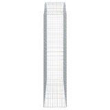 Arched Gabion Basket 200x50x200/220 cm Galvanised Iron