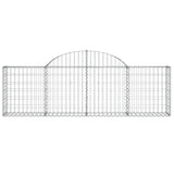 Arched Gabion Basket 200x30x60/80 cm Galvanised Iron