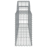 Arched Gabion Basket 200x30x60/80 cm Galvanised Iron