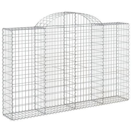 Arched Gabion Basket 200x30x120/140 cm Galvanised Iron