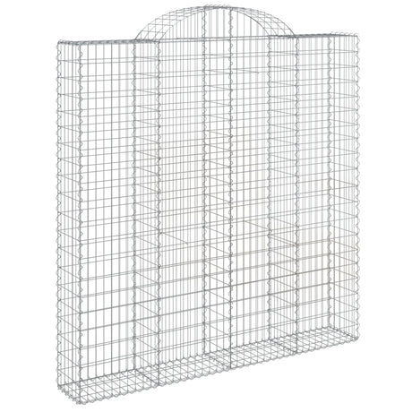 Arched Gabion Basket 200x30x200/220 cm Galvanised Iron