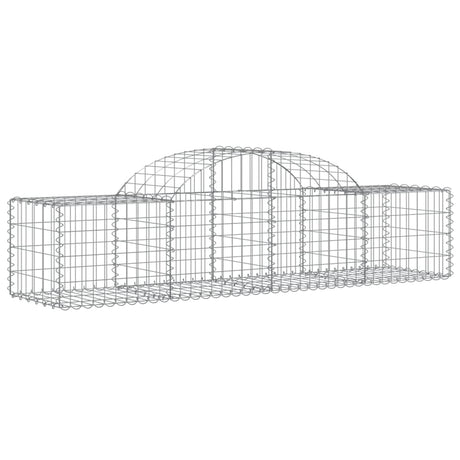 Arched Gabion Basket 200x50x40/60 cm Galvanised Iron
