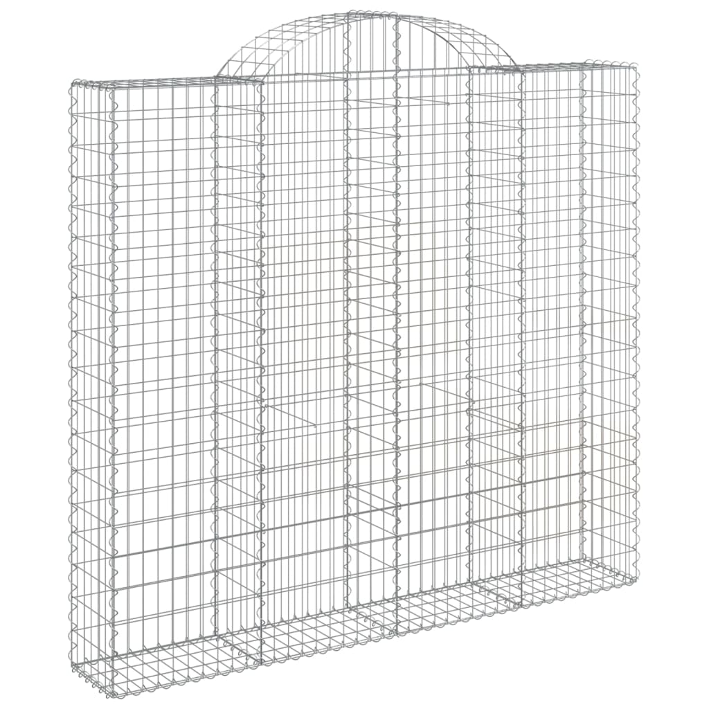 Arched Gabion Basket 200x50x180/200 cm Galvanised Iron