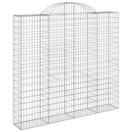 Arched Gabion Basket 200x50x180/200 cm Galvanised Iron