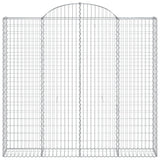 Arched Gabion Basket 200x50x180/200 cm Galvanised Iron