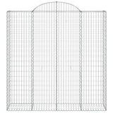 Arched Gabion Basket 200x50x200/220 cm Galvanised Iron