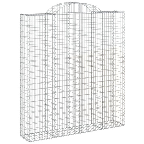 Arched Gabion Basket 200x50x220/240 cm Galvanised Iron