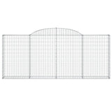 Arched Gabion Basket 300x30x120/140 cm Galvanised Iron
