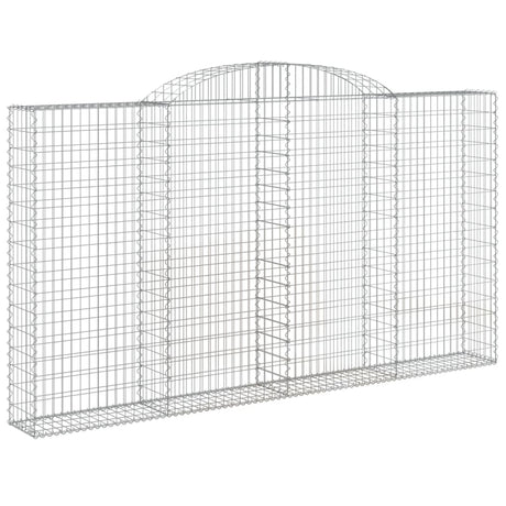 Arched Gabion Basket 300x30x160/180 cm Galvanised Iron
