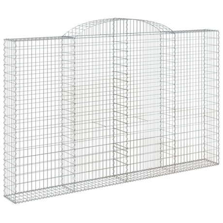 Arched Gabion Basket 300x30x180/200 cm Galvanised Iron