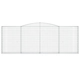 Arched Gabion Basket 400x30x140/160 cm Galvanised Iron
